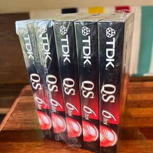 New Sealed TDK VHS Tapes T-120 6 hrs